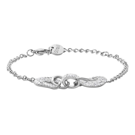 Bracciale Lady Phantasya Acciaio Cristallo - Bracciali Donna | Stroili