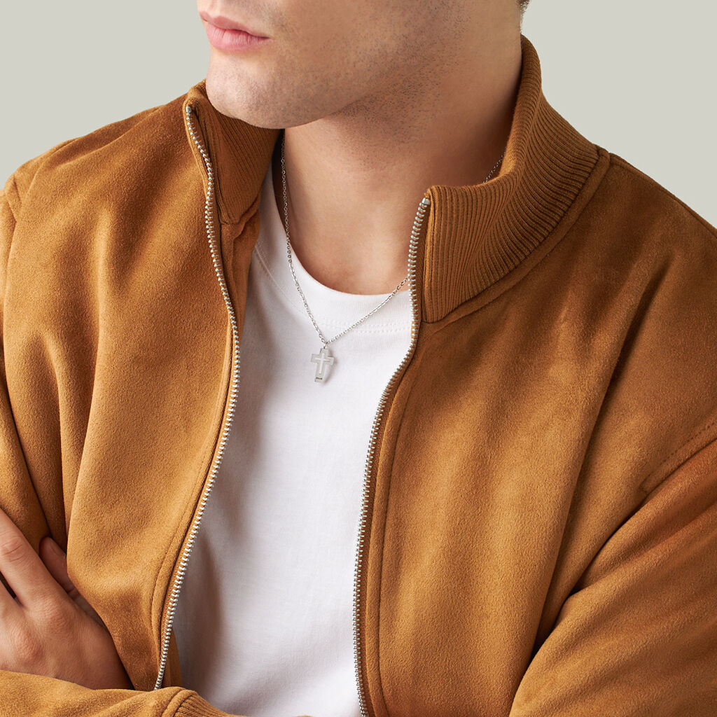 Collana Man Code Acciaio Cristallo - Collane Uomo | Stroili