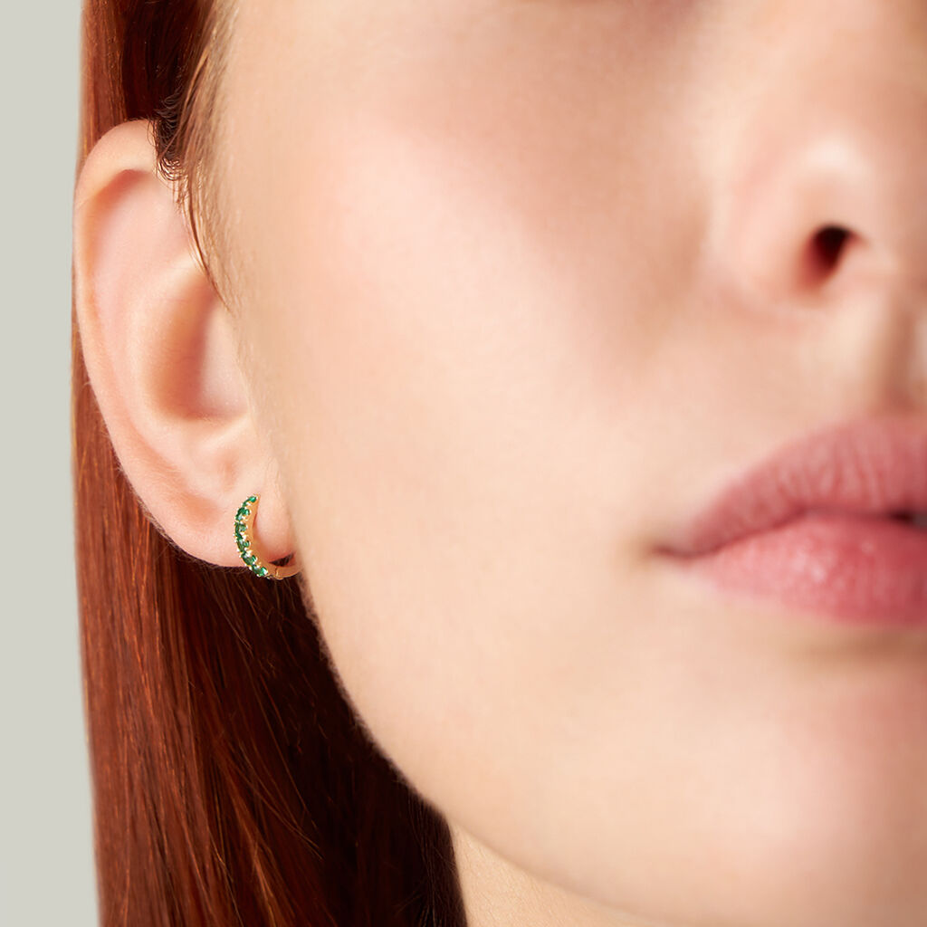 Orecchini A Cerchio Toujours Oro Giallo Cubic Zirconia - Orecchini a Cerchio Donna | Stroili