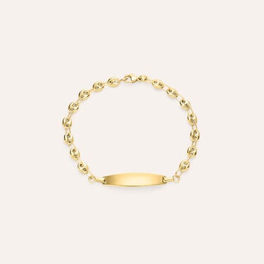 Bracciale Con Targhetta Holy Oro Giallo