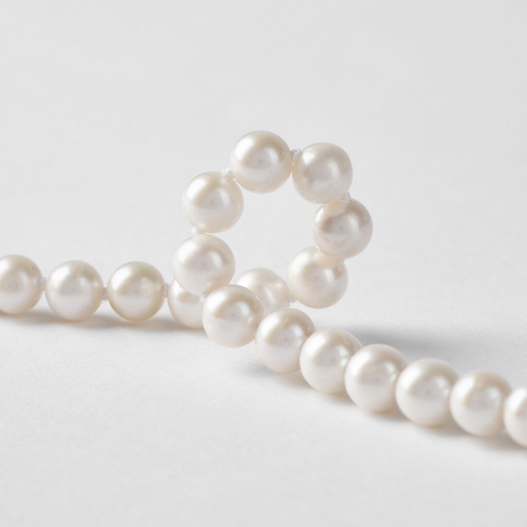 Bracciale Gabrielle Oro Bianco Perla D'Acqua Dolce - Bracciali Donna | Stroili