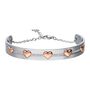 Bangle Lady Chic Acciaio Cuore e Cristalli
