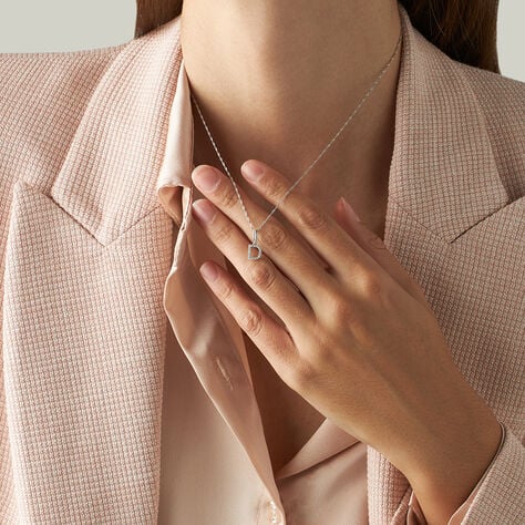 Pendente Sophia Oro Bianco Diamante - Ciondoli Donna | Stroili