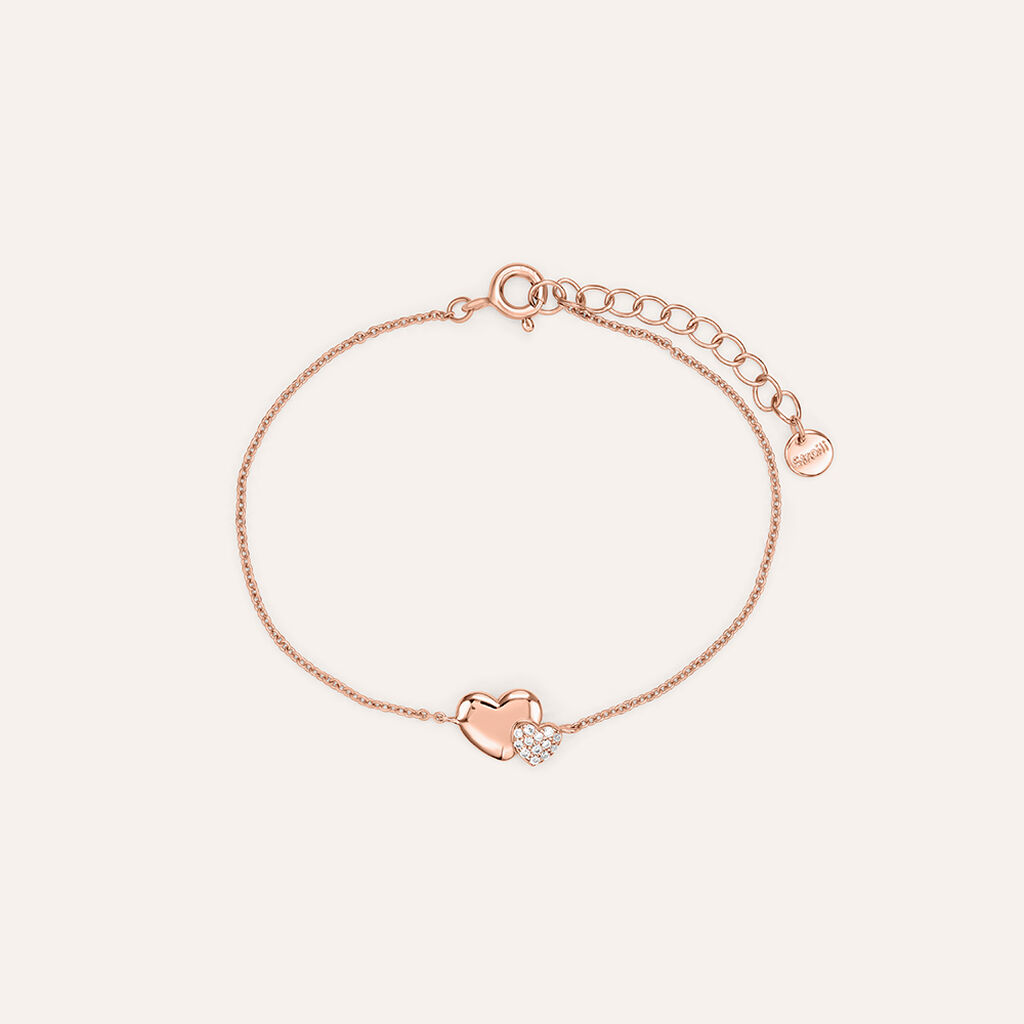 Breil Gioielli TJ2395 Bracciale Rigido Donna Collezione My Stories – Acciaio Colorato Rosa E Argento Con Zirconi, Regalo Unico
