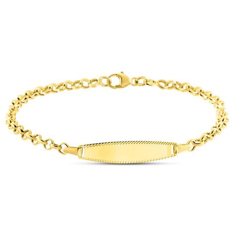 Bracciale Con Targhetta Religious Gold Oro Giallo - Bracciali Bambino | Stroili