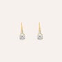 Orecchini Lobo Punto Luce Claire Oro Giallo Cubic Zirconia