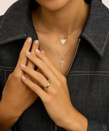 Collana Holy Oro Bianco Cubic Zirconia