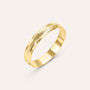 Fede Classica Diamantata 3 mm Oro Giallo