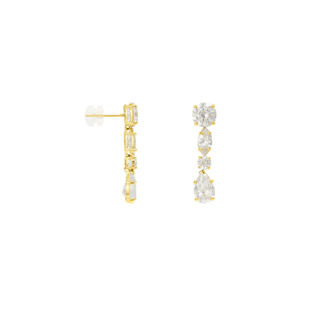 Orecchini Pendenti Claire Oro Giallo Cubic Zirconia - Orecchini Pendenti Donna | Stroili