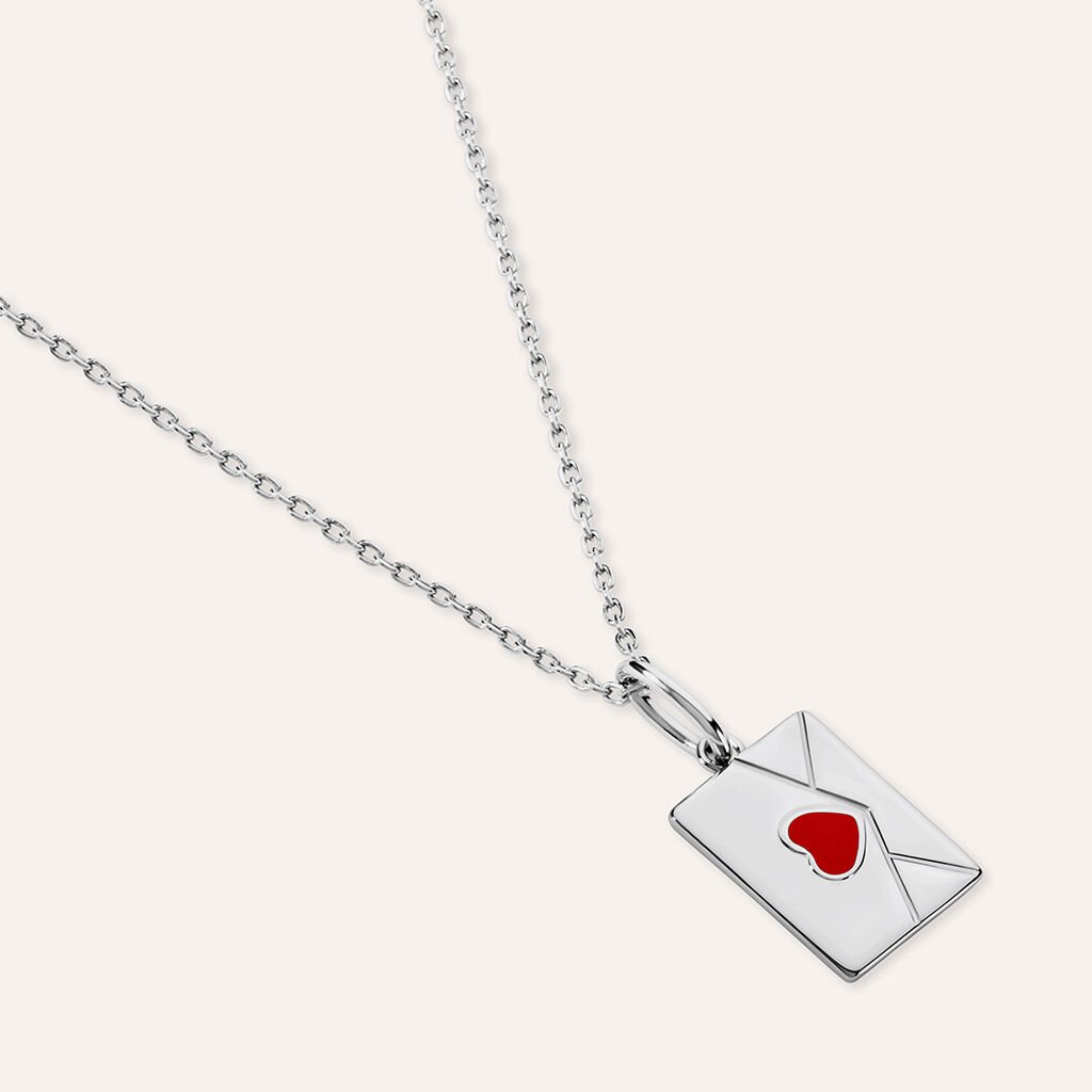 Pendente Love Letter Love Beats Argento Rodiato