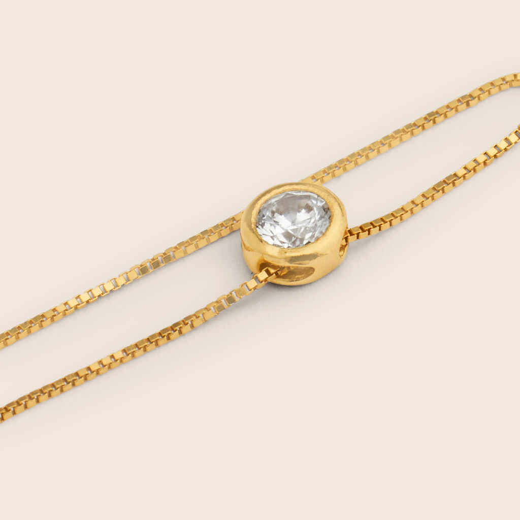 Collana Punto Luce Claire Oro Giallo Cubic Zirconia - Collane Punto Luce Donna | Stroili