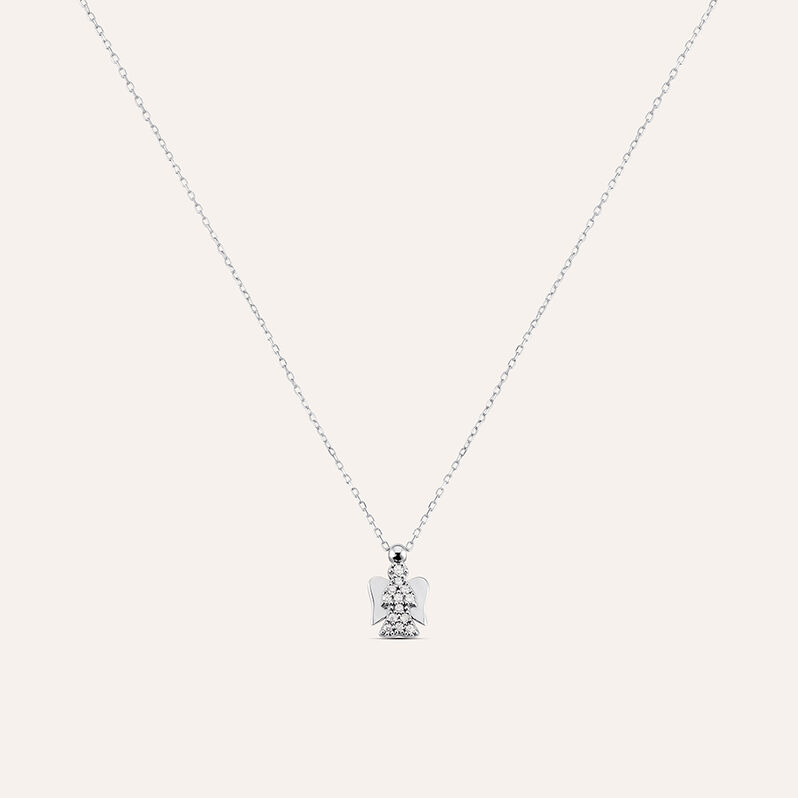 Collana Claire Oro Bianco Cubic Zirconia - Collane Donna | Stroili