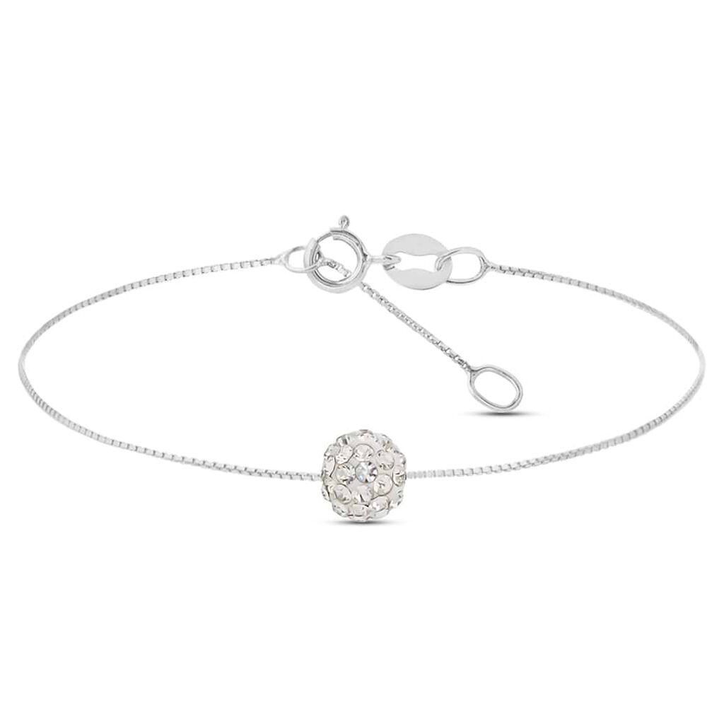 Bracciale Christelle Oro Bianco Cristallo