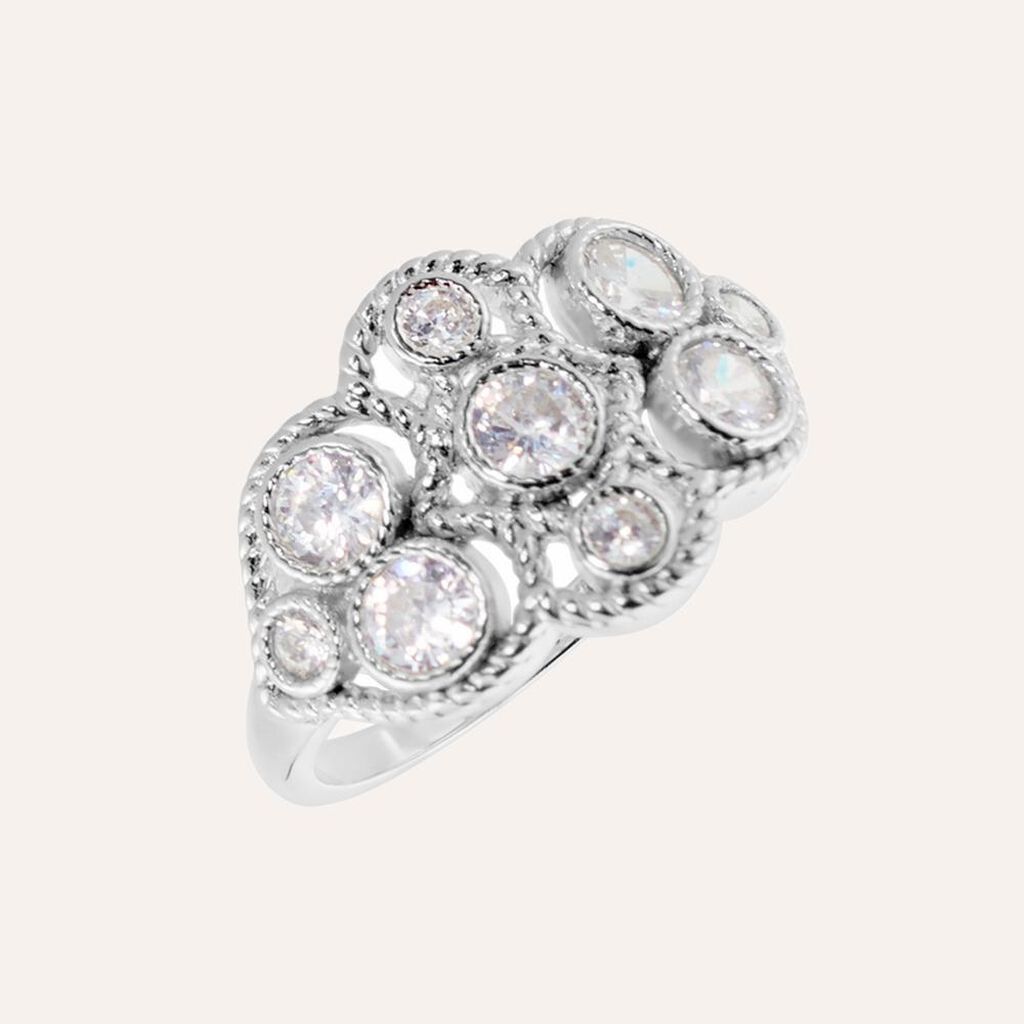 Anello Silver Elegance Argento Rodiato Cubic Zirconia