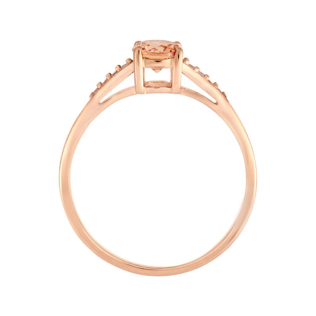 Anello Solitario Silver Rainbow Argento Rosa Cubic Zirconia - Anelli con Pietre Donna | Stroili