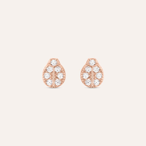 Orecchini Lobo Silver Moments Argento Rosa Cubic Zirconia - Orecchini a Lobo Donna | Stroili