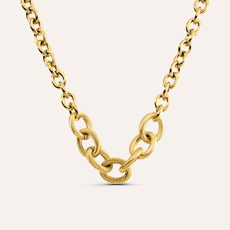 Catena Radiance Acciaio Dorato - Collane Catena Donna | Stroili