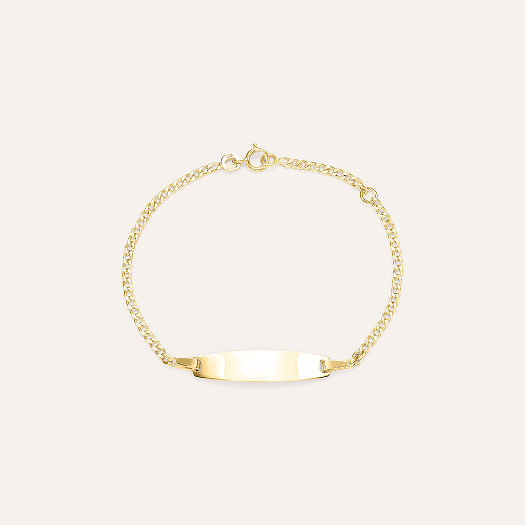 Bracciale Con Targhetta Religious Gold Oro Giallo - Bracciali Bambino | Stroili