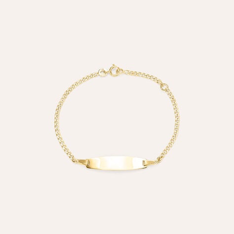 Bracciale Con Targhetta Religious Gold Oro Giallo - Bracciali Bambino | Stroili
