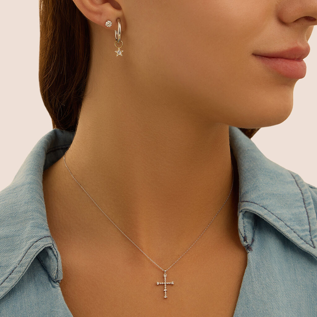 Collana Sophia Oro Bianco Diamante