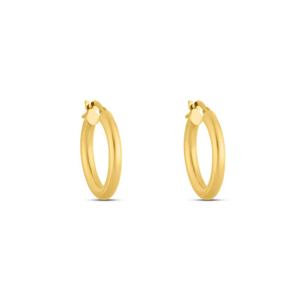 Orecchini A Cerchio Gold Essence Oro Giallo - Orecchini a Cerchio Donna | Stroili