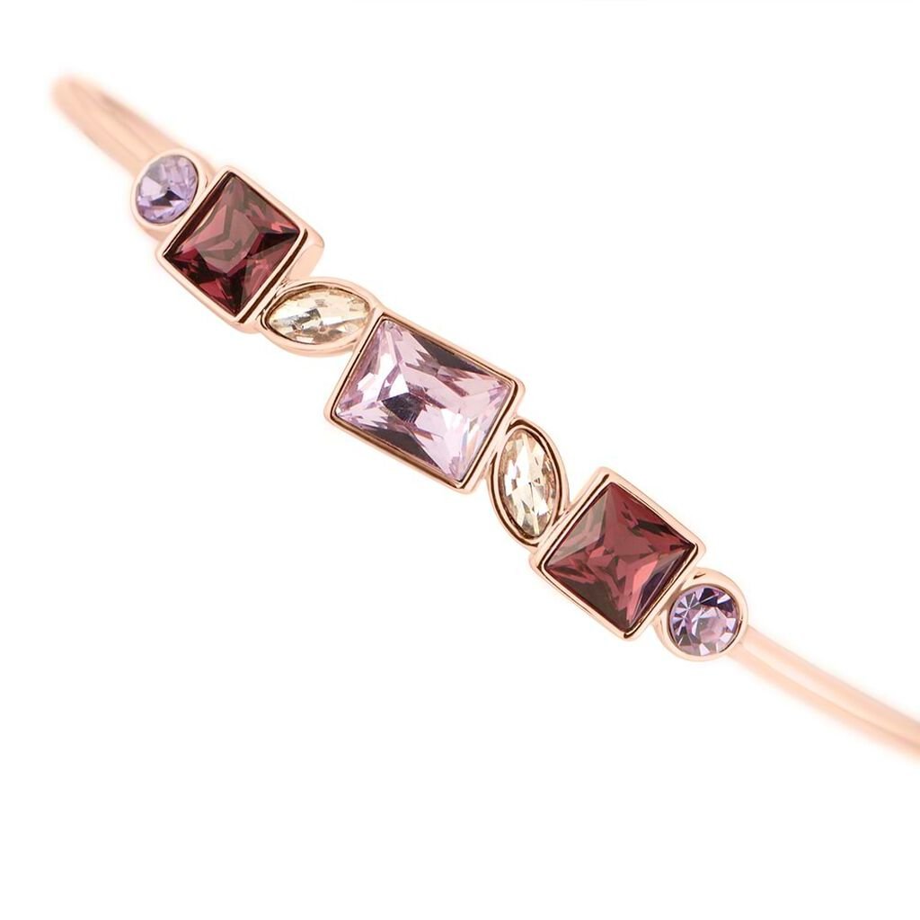 Bangle Violet Ottone Rosa Cristallo - Bracciali Rigidi Donna | Stroili