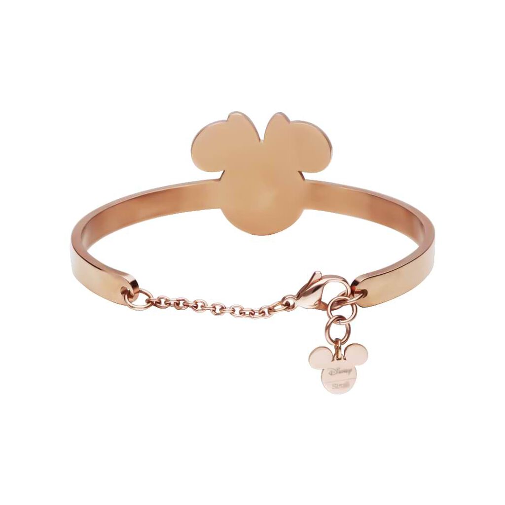 Bangle Lady Message Acciaio Rosato Disney e Cristalli - Bracciali Donna | Stroili