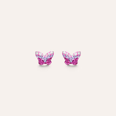 Orecchini Lobo Silver Baby Argento Rodiato Cristallo