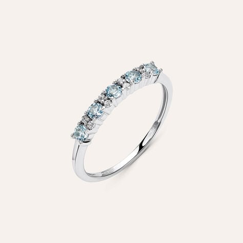Anello Riviere Amélie Oro Bianco Topazio Cubic Zirconia - Anelli Riviere Donna | Stroili