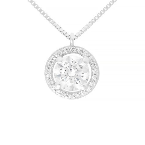 Collana Punto Luce Claire Oro Bianco Cubic Zirconia - Collane Punto Luce Donna | Stroili