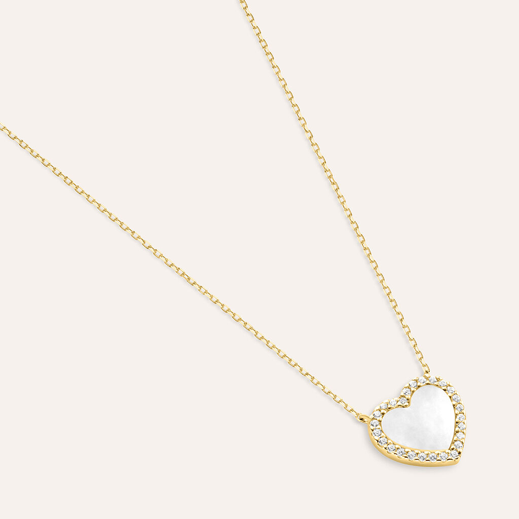 Collana Beverly Oro Giallo Madreperla Cubic Zirconia - Collane Donna | Stroili