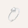 Anello Solitario Silver Elegance Argento Rodiato Cubic Zirconia