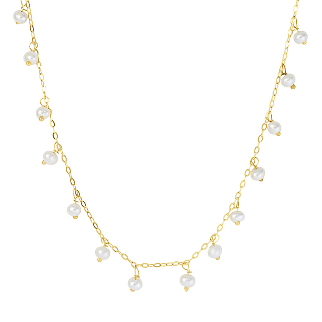 Collana Gabrielle Oro Giallo Perla D'Acqua Dolce - Collane Donna | Stroili