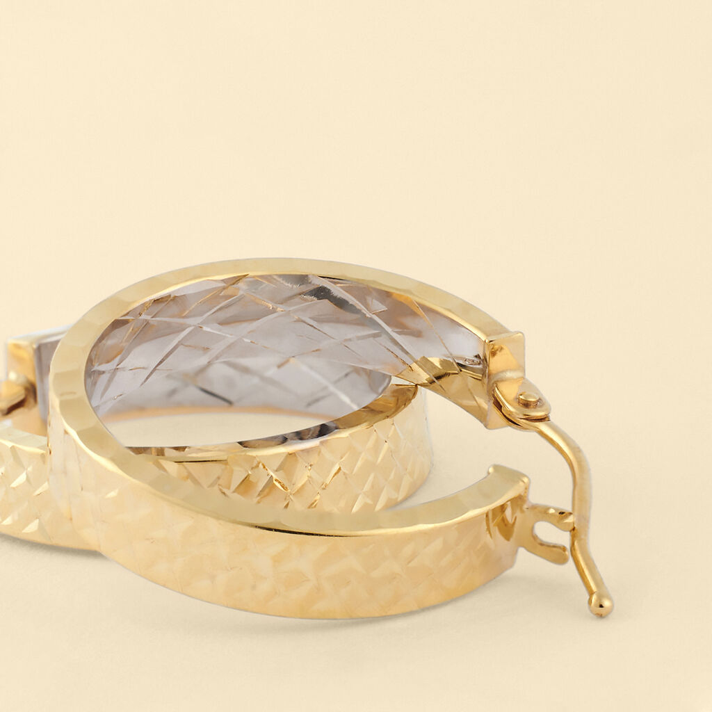 Orecchini A Cerchio Toujours Oro Bicolore