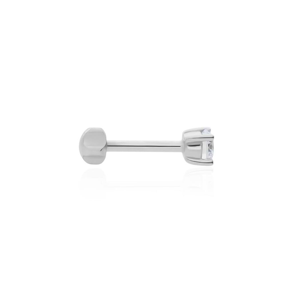 Piercing Orecchio Punto Luce Tragus Helix Conch Ear Shine Oro Bianco Cubic Zirconia - Piercing Orecchio Donna | Stroili