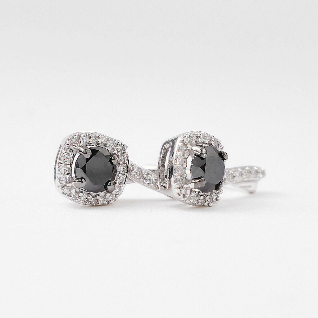 Orecchini Lobo Sophia Oro Bianco Diamante - Orecchini a Lobo Donna | Stroili