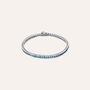 Bracciale Tennis Silver Rainbow Argento Rodiato Cubic Zirconia