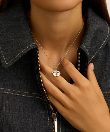 Pendente Love Beats Argento Rodiato
