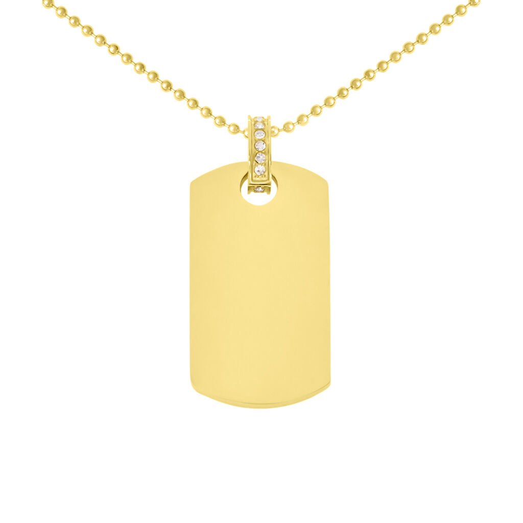 Collana Lady Code Acciaio Dorato Cristallo - Collane Donna | Stroili