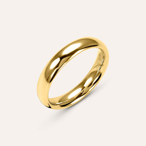 Fede Comoda Leggera 4 mm Oro Giallo - Anelli con Incisione Unisex | Stroili