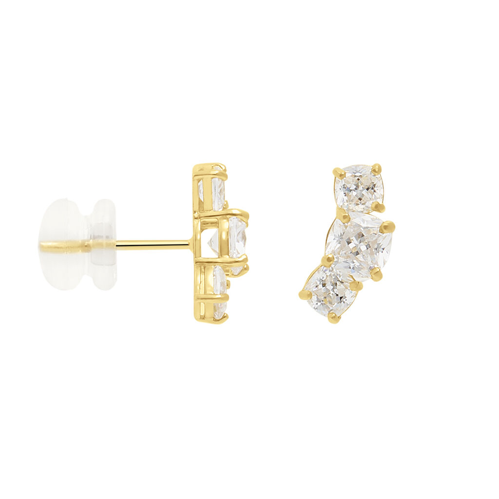 Orecchini Lobo Trilogy Bon Ton Oro Giallo Cubic Zirconia - Orecchini a Lobo Donna | Stroili