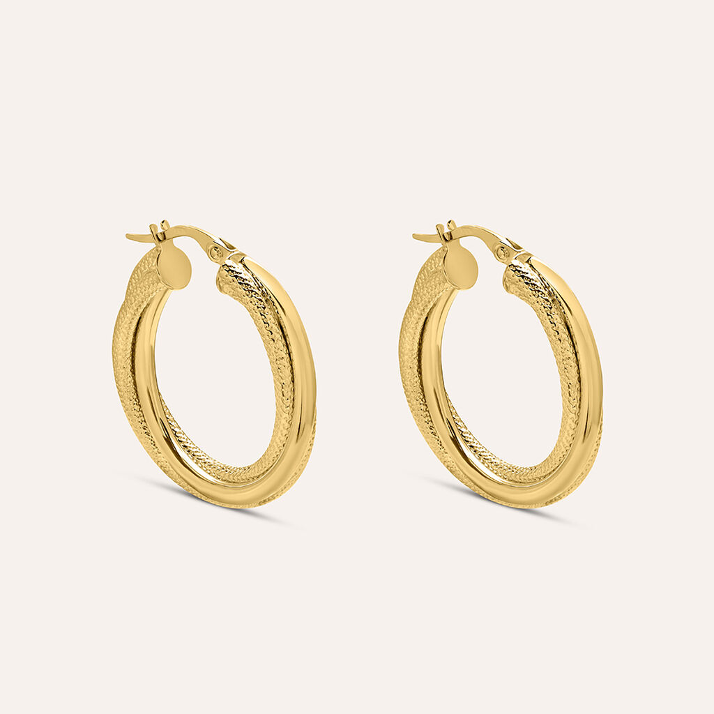 Orecchini A Cerchio Isabelle Oro Giallo