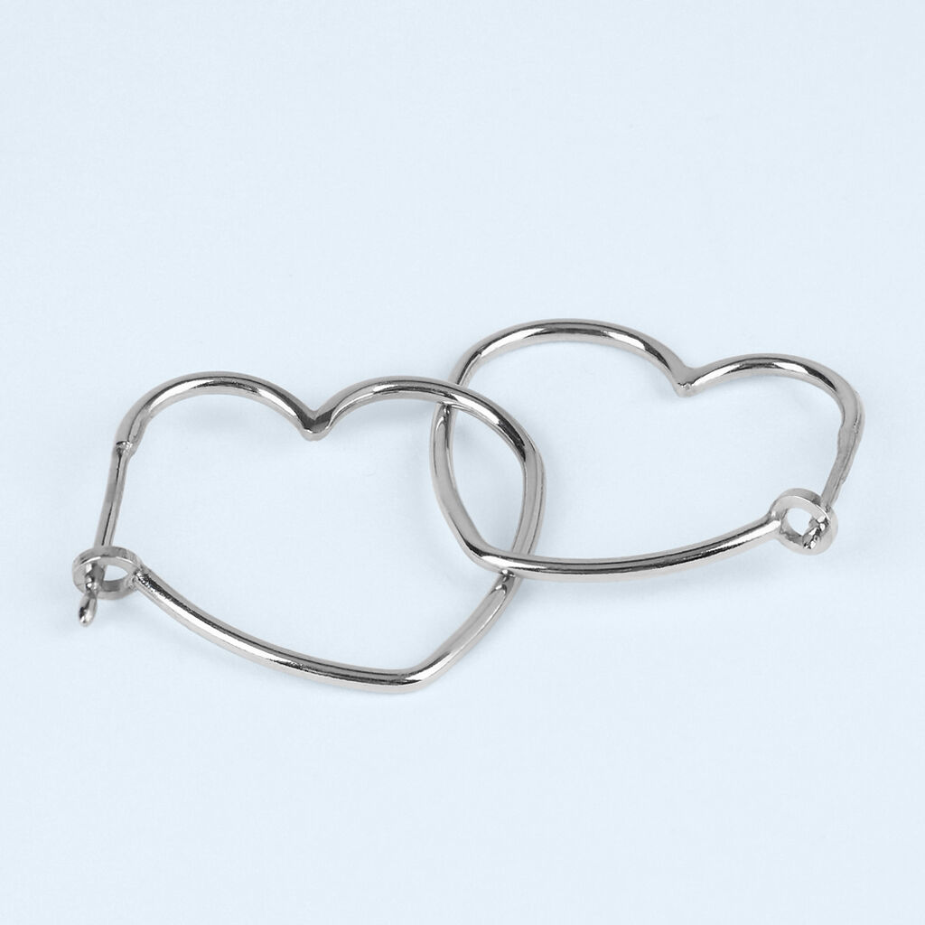 Orecchini A Cerchio Silver Collection Argento Rodiato - Orecchini a Cerchio Donna | Stroili