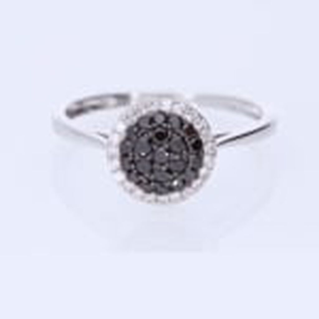 Anello Fantasia Sophia Oro Bianco Diamante