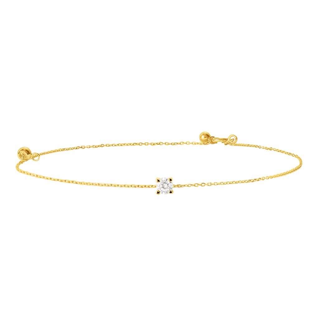 Bracciale Catena Punto Luce Grace Oro Giallo Diamante - Bracciali Donna | Stroili