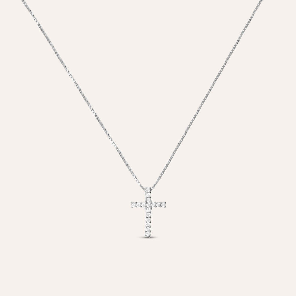 Collana Silver Elegance Argento Rodiato Cubic Zirconia