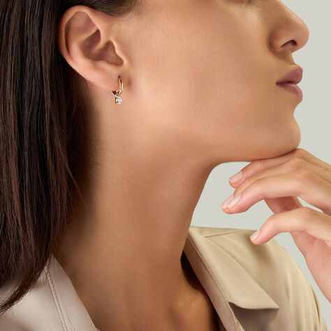 Orecchini A Cerchio Punto Luce Golden Dream Placcato Oro Giallo Cubic Zirconia - Orecchini a Cerchio Donna | Stroili