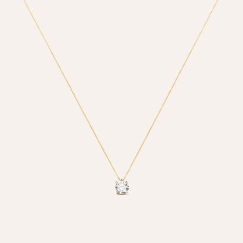 Collana Punto Luce Claire Oro Giallo Cubic Zirconia - Collane Punto Luce Donna | Stroili