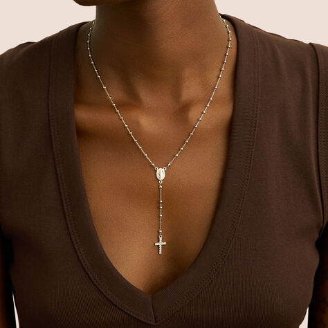 Collana Rosario Silver Soul Argento Rodiato Cubic Zirconia - Collane Rosario Donna | Stroili