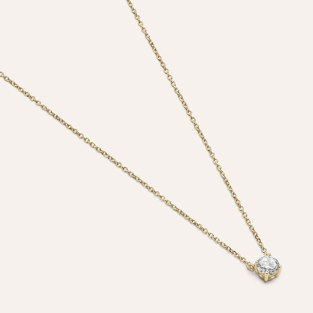 Collana Punto Luce Golden Dream Placcato Oro Giallo Cubic Zirconia